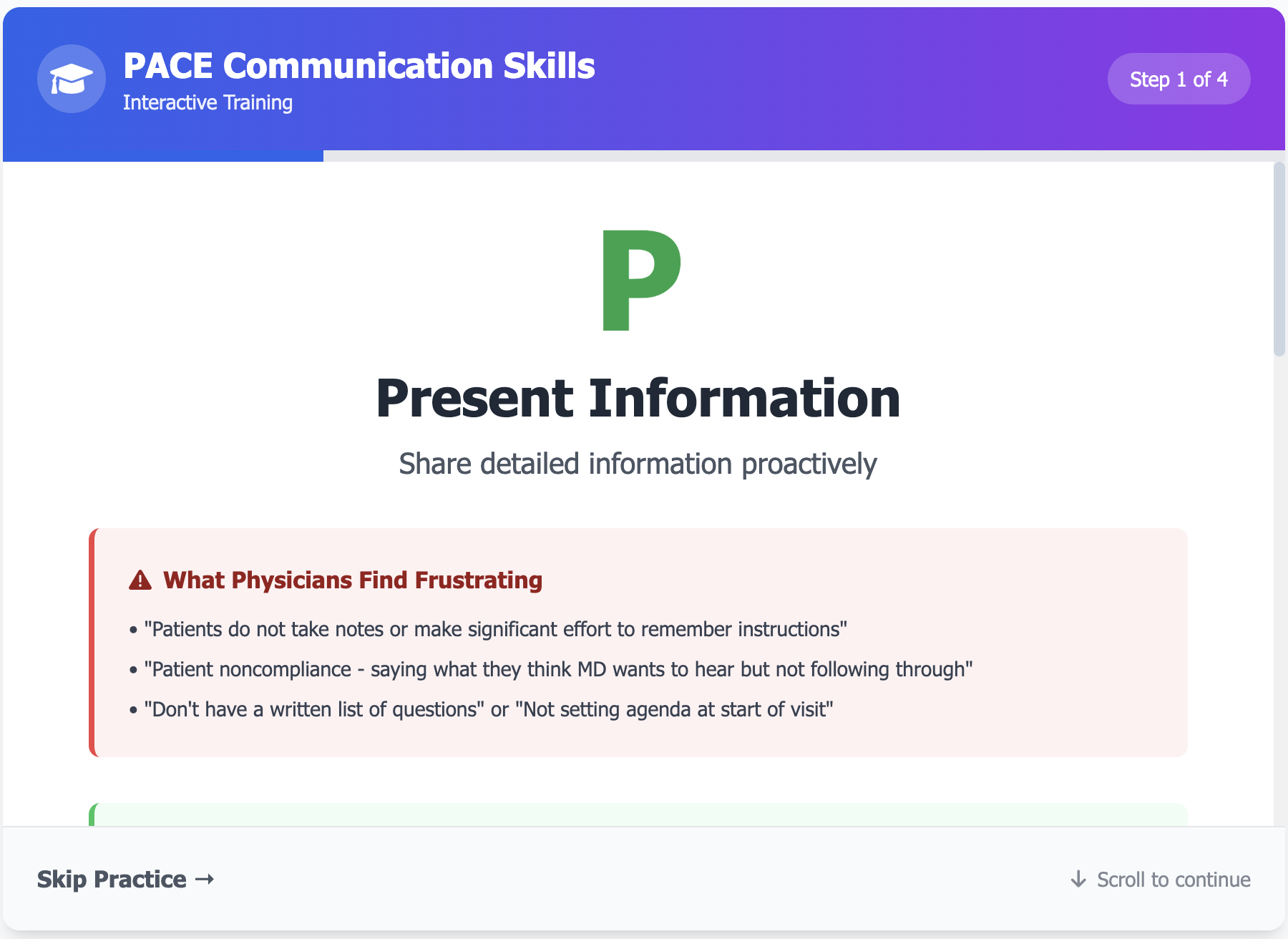 Communication Training Chatbots